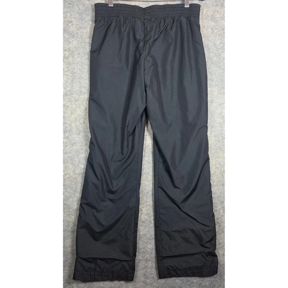Nike Sportswear Track Pants Black Pink White Stripe Lined Womens Medium 8-10